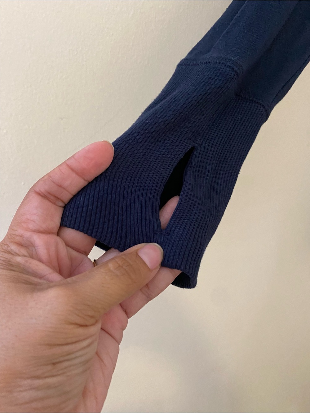 Athleta Navy Open Drape Front Cardigan with pockets oversized - Picture 3 of 9
